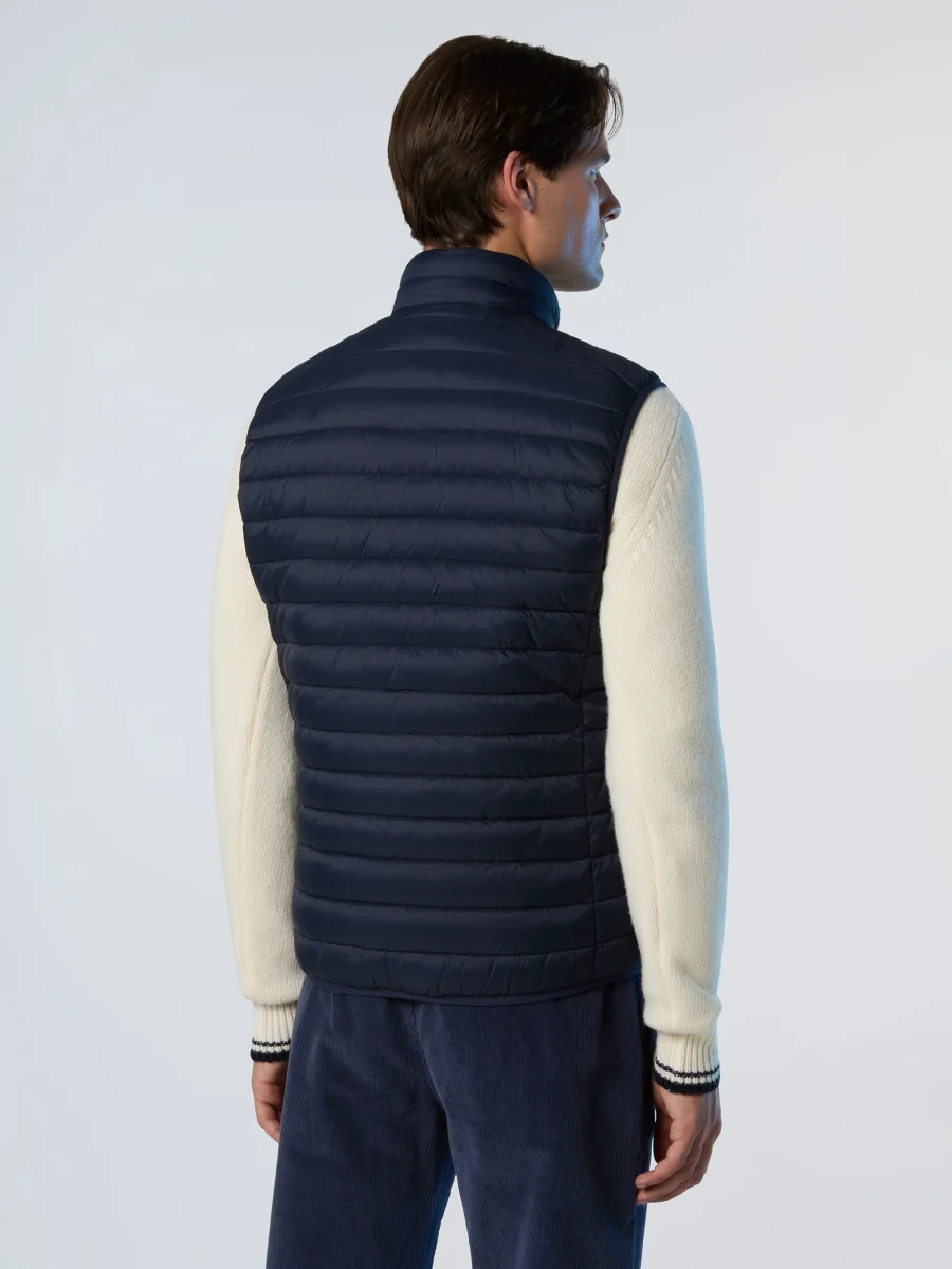 North Sails smanicato vest giubbino piumino leggero gilet zephyr antivento acqua Navy blu - immagine 5