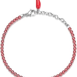 Brosway Bracciale Tennis in Acciaio e Cubic Zirconia - Collezione Desideri - BEI013