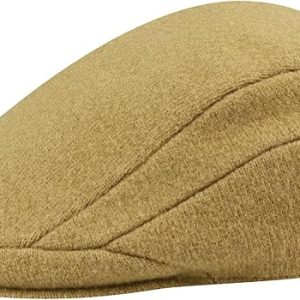 Kangol Cappello Coppola 507 Iconico in Misto Lana Marrone Cammello Unisex