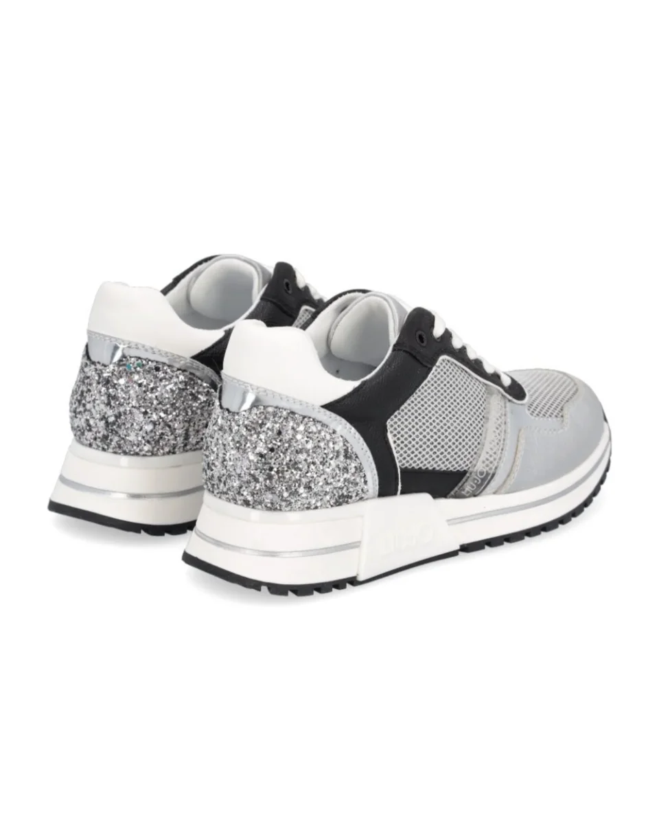 Liu Jo Sneakers Kiss 03 Similpelle Argento - immagine 4