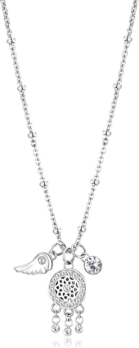 Brosway Collana Donna in Acciaio e Cristalli Acchiappasogni | Collezione Chakra - BHKN055