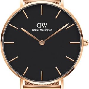 Daniel Wellington orologio 36mm inox 316L oro black melrose pelle DW00100303