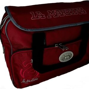 La Martina Borsa Cartella Con Tracolla Porta Pc bordeaux uomo donna