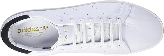 Adidas Scarpe Sneaker Stan Smith Relasted in Pelle Bianco Nero Uomo - immagine 4