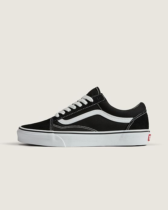 Vans Scarpe da Ginnastica Old Skool in Tela Nero Bianco Unisex - immagine 6