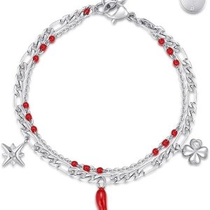 Brosway Bracciale Donna Acciaio Cristalli Cornetto/quadrifoglio Chant BAH64