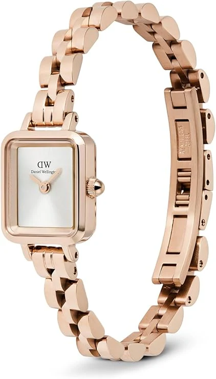 Daniel Wellington orologio donna Rose gold e bianco ARCH 3 LINK 15x18 - immagine 5