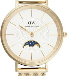Daniel Wellington orologio Petite Lune 32mm evergold bianco donna DW00100771