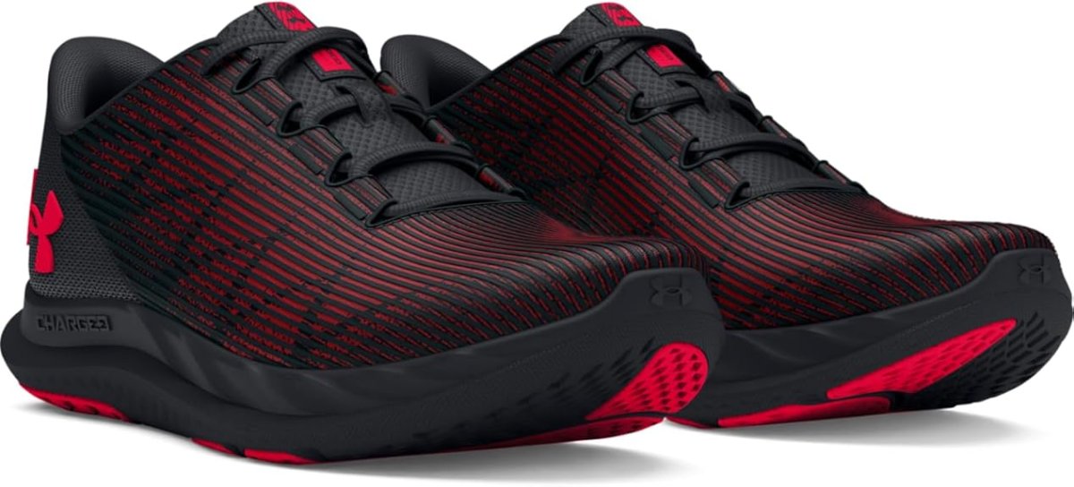 Under Armour scarpe sneakers corsa allenamento UA Charged Speed Swift nero rosso - immagine 3