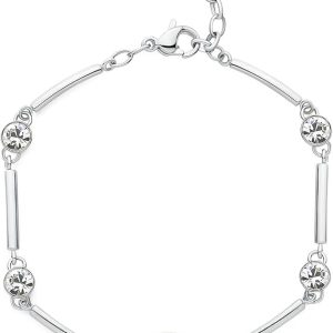 Brosway Bracciale Donna Rigido Acciaio Cristalli Naturali Occhio Collezione Chakra - BHKB150