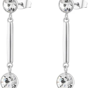Brosway Orecchini lunghi AFFINITY in acciaio Swarovski crystal acciaio argento bff166