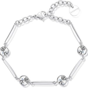 Brosway Bracciale Donna Rigido in Acciaio e Cristalli | Collezione Affinity - BFF162