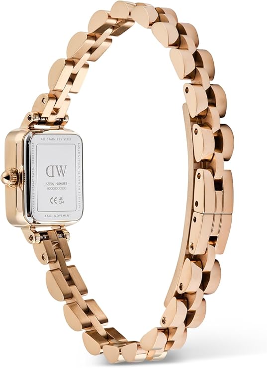 Daniel Wellington orologio donna Rose gold e bianco ARCH 3 LINK 15x18 - immagine 3