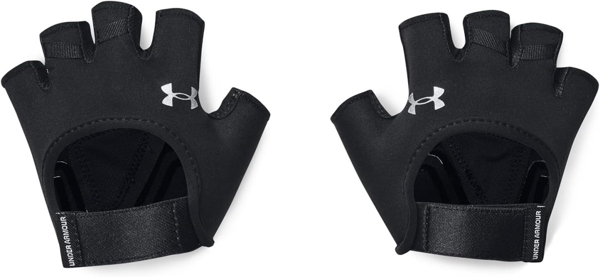 Under Armour UA Donna Guanti allenamento palestra mezze dita nero