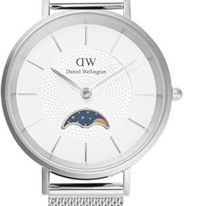 Daniel Wellington orologio Petite Lune 32mm silver bianco donna DW00100772