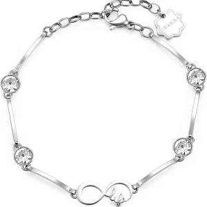 Brosway Bracciale Donna CHAKRA in acciaio con infinito e cristalli crystal BHKB029