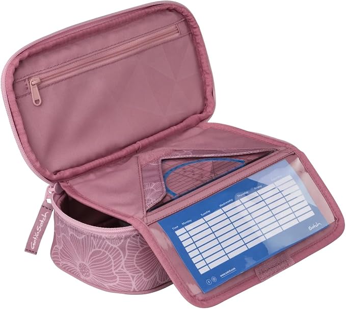 Satch Portapenne Astuccio Scolastico 22x6x11 Cm pensilcase Magnolia Dream - immagine 3