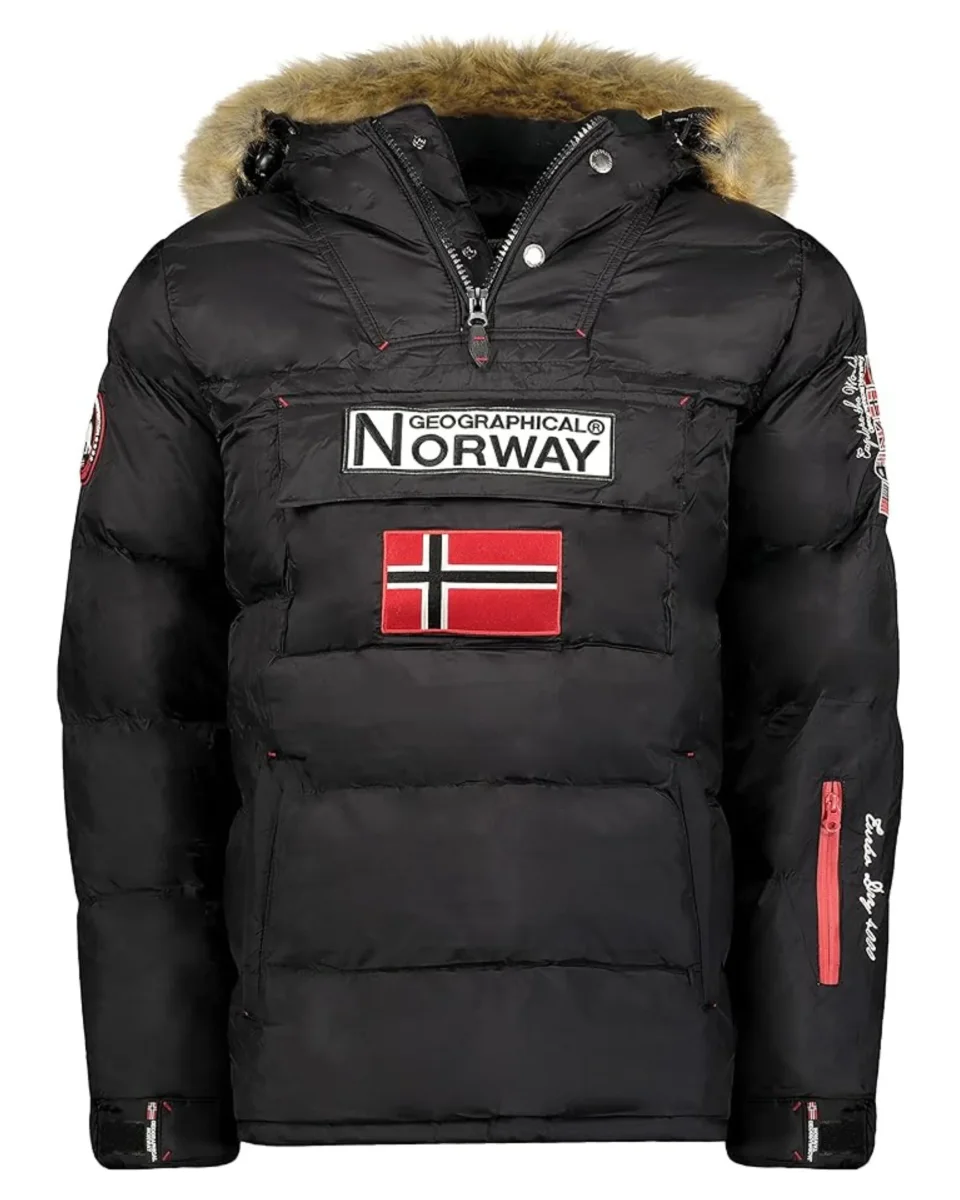 Geographical Norway Giubbotto Imbottito Parka Nero Piumino Brice Uomo