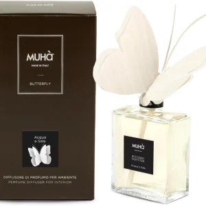 Muhà Profumatore D'ambiente home decor Fiore BUTTERFLY FARFALLA 50 Ml Fiori di Cotone