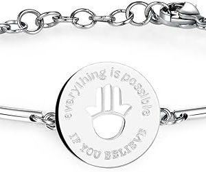 Brosway Bracciale Donna in Acciaio con Simbolo Mano Di Fatima Chakra - BHK44