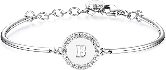 Brosway Bracciale Donna in Acciaio e Cristalli Lettera B | Collezione Chakra - BHK125