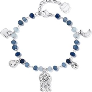 Brosway Bracciale Donna Acciaio Cristalli/pietre Naturali Simbolo Acchiappasogni | Collezione Chakra - BHKB129