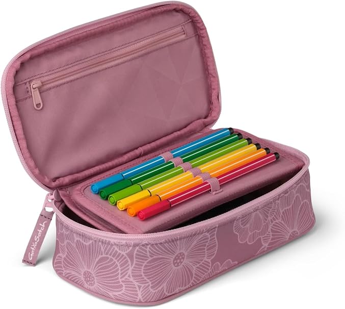 Satch Portapenne Astuccio Scolastico 22x6x11 Cm pensilcase Magnolia Dream - immagine 4