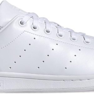 Adidas Scarpe Sneaker Stan Smith in Pelle Bianco Nero Uomo