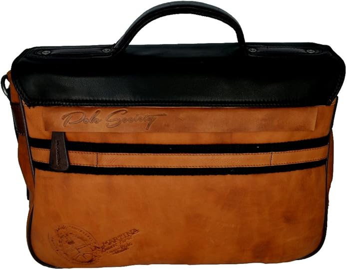 La Martina Borsa 24ore Messanger business Lavoro Roble Marrone Unisex - immagine 3