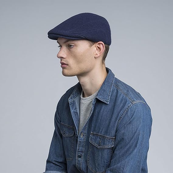 Kangol Cappello Coppola 507 Iconico in Misto Lana Blu Navy Unisex - immagine 5