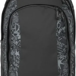 Satch Zaino scuola AIR Ergonomico Ecologico 26 Litri STREET INK nero black