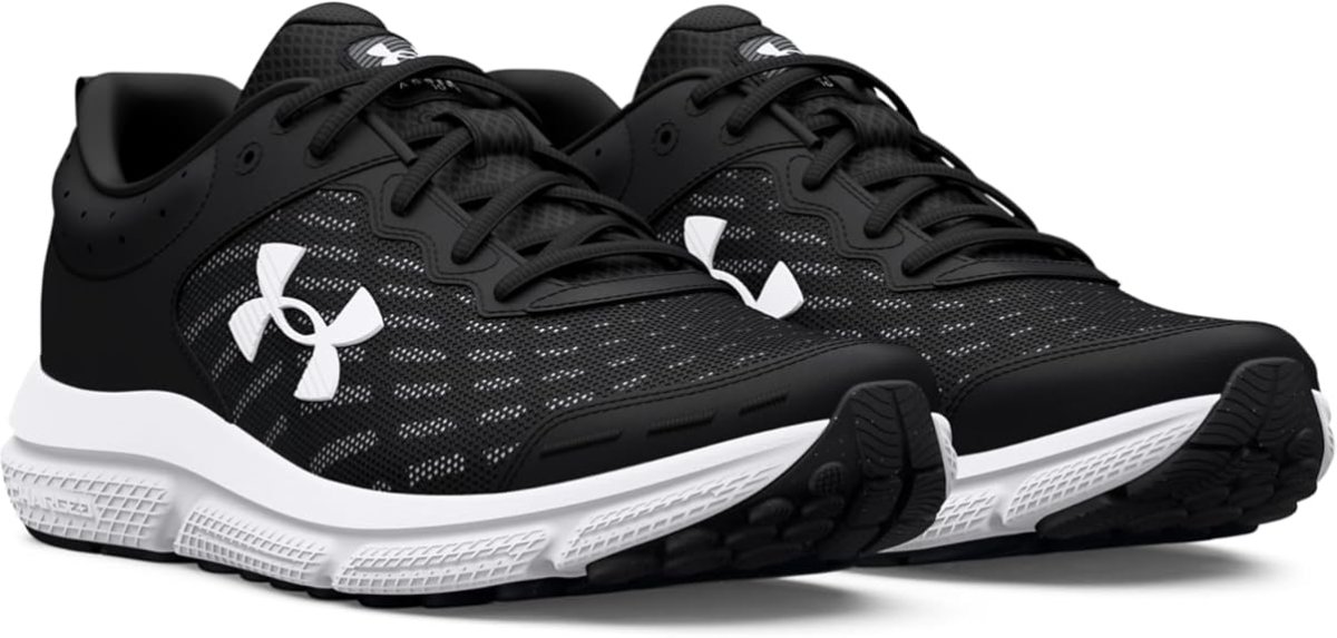 Under Armour scarpe sneakers corsa allenamento UA CHARGED ASSERT 10 77-3026175 nero bianco - immagine 3