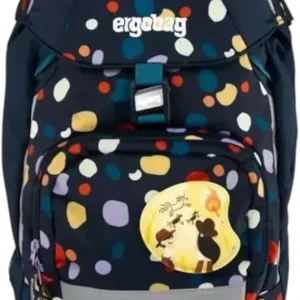 Ergobag Zaino Scuola Bambino Ergonomico Resistente Acqua Mosaic Stone Bear Blu Scuro