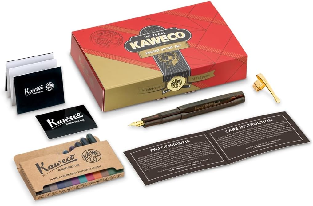 Set scrittura penna STILOGRAFICA KAWECO SPORT EBONITE 11000346 limited edition
