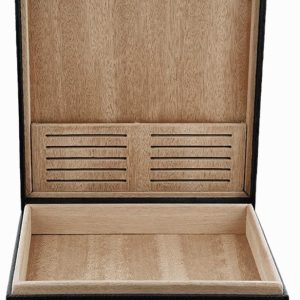S.t.dupont Humidor 8 sigari viaggio nero pelle e legno massello Okoumé 001353