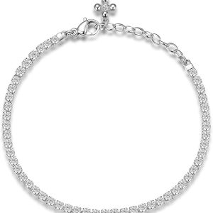 Brosway Bracciale Tennis Acciaio e Cubic Zirconia Simbolo Croce Collezione Desideri - BEI035