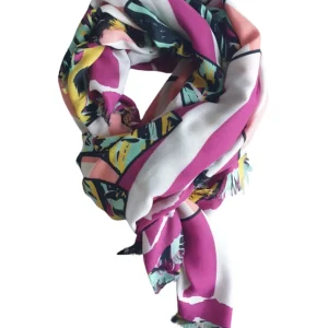 Kenzo Stola Pashmina 135x135 cm Modal Multicolore
