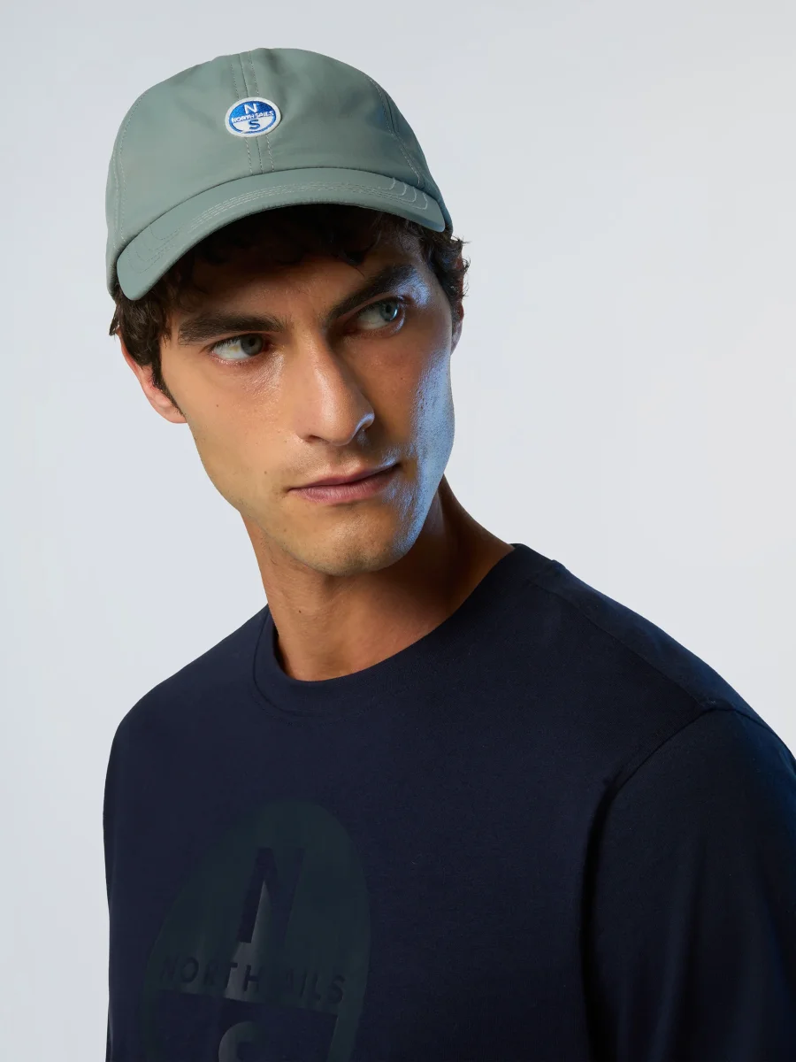 North Sails Cappello Baseball regolabile pile interno Trucker Cap taslan riciclato 623346 city grigio - immagine 4