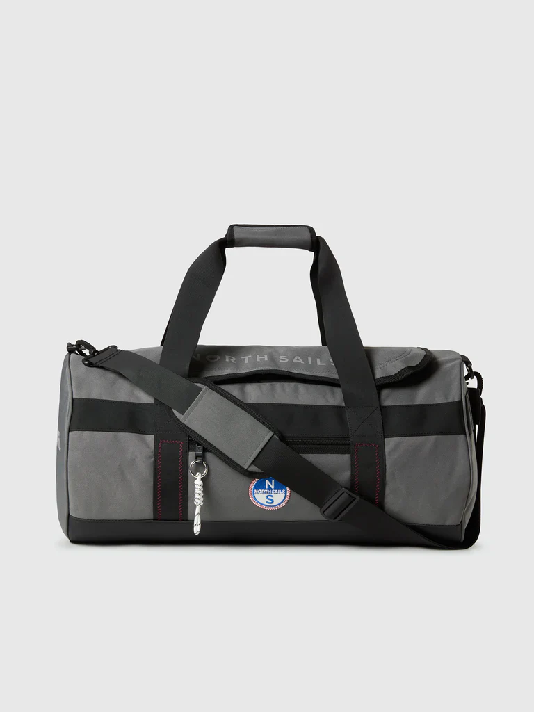 North Sails Duffle Borsona Cordura canvas di cotone spalmato 59x30 cm 45 litri Asfalto 631045 - immagine 3