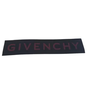 Givenchy Sciarpa Foulard Stola Lana Nero Big Logo