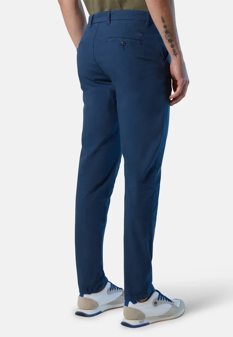 North Sails Pantaloni DEFENDER Uomo Modello 673126 0787 Slim Fit Blu Navy - immagine 6