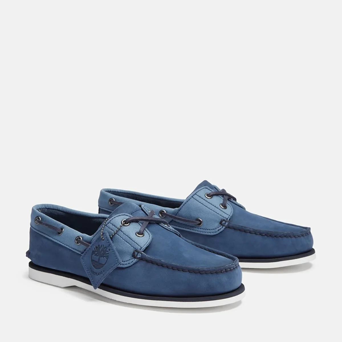 Timberland Scarpa da Barca Classic Uomo Tomaia in Pelle Blu Scuro - immagine 3