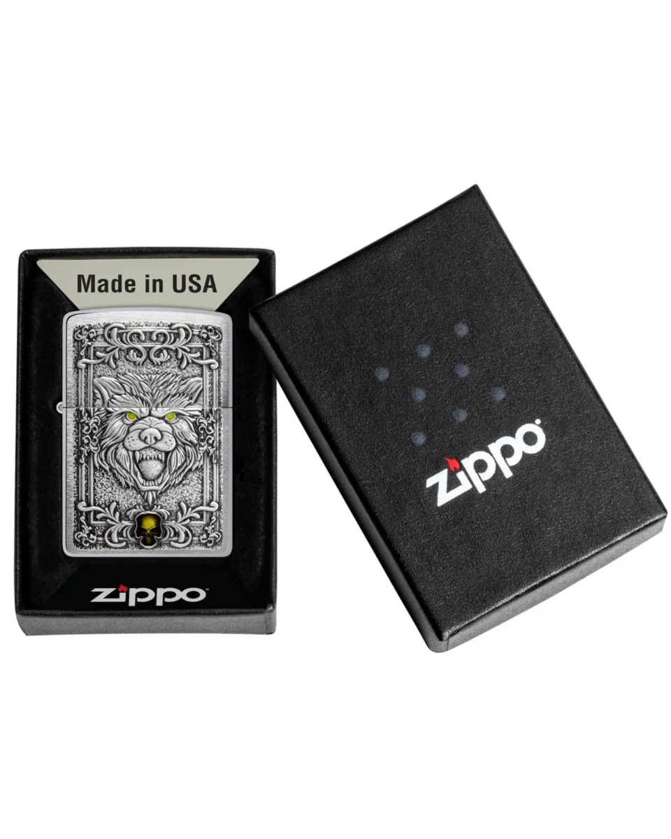 Zippo Antivento leone Ricaricabile Multicolore 48690 - immagine 6