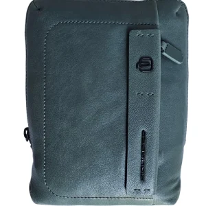 Piquadro In Pelle Con Tasca Porta Ipad Mini Verde Uomo