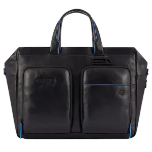 Piquadro Sottile A Due Manici Porta Documenti Nero Unisex