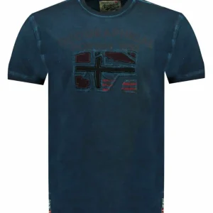 Geographical Norway T-shirt Jotz Blu Uomo