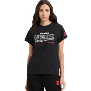 Diadora T-shirt Girocollo Cotone Nero