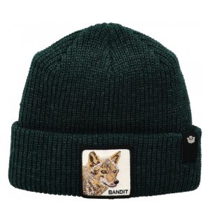 Goorin Bros. Cuffia Beanie 'The Bandit' in Misto Acrilico Verde Prato Unisex