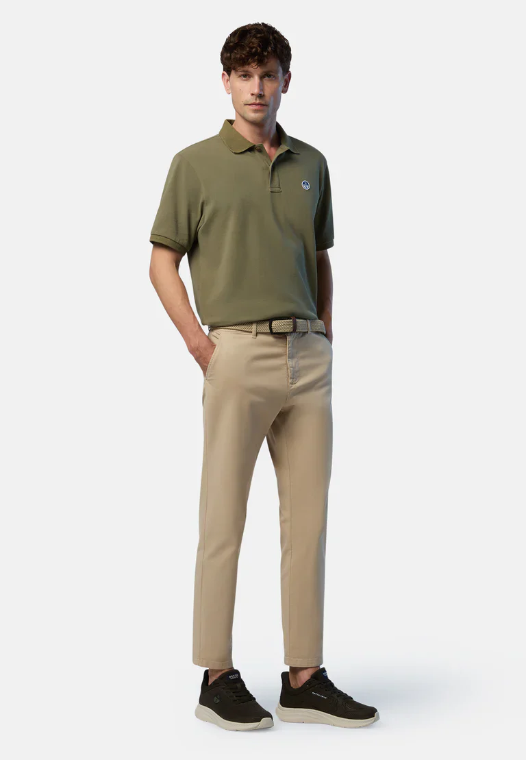 North Sails Polo maglia maglietta con logo paprika 692451 0421 verde - immagine 5