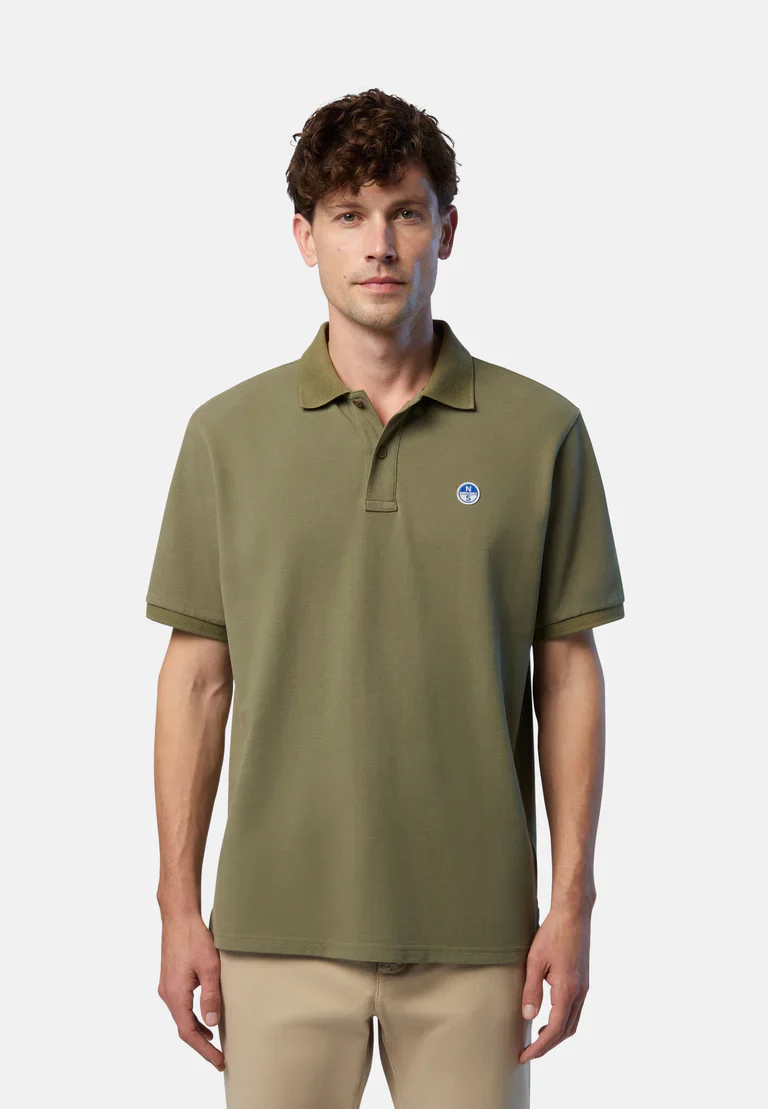 North Sails Polo maglia maglietta con logo paprika 692451 0421 verde - immagine 7
